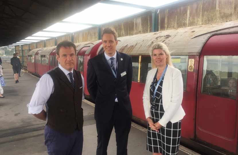 Bob meeting with Joost Noordewier and Emma Wiles from South Western Railway
