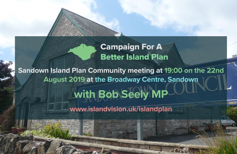 Sandown Island Plan meeting