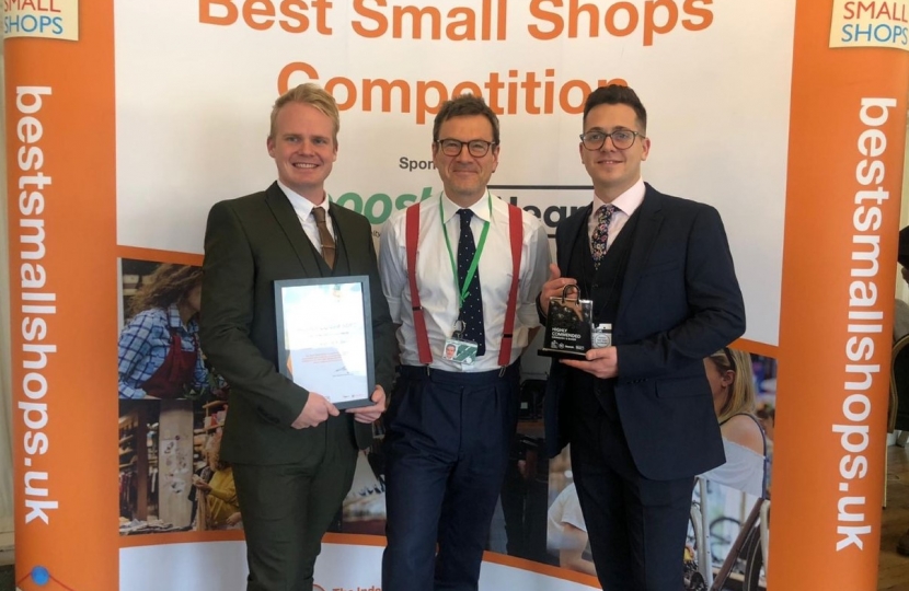 MP CONGRATULATES ISLAND SHOP OWNERS ON ‘BEST SMALL SHOP COMPETITION’ AWARD   