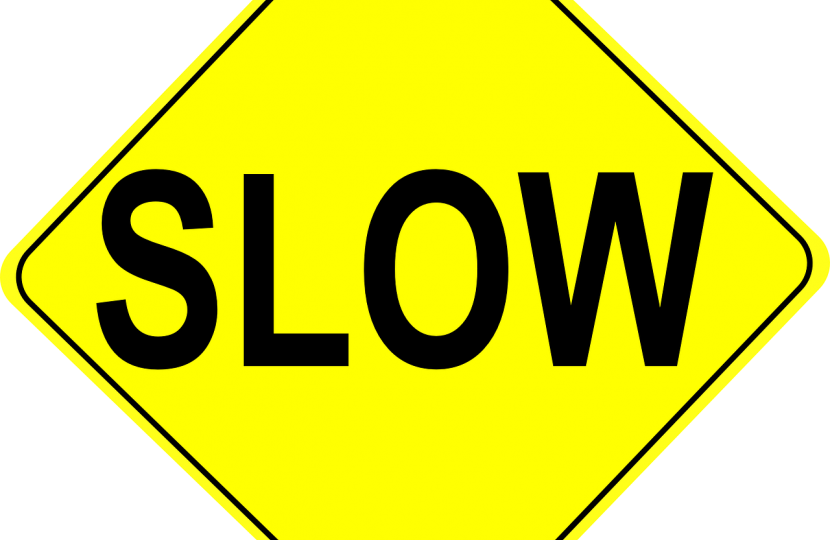 slow sign