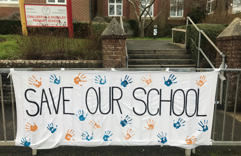 save our school banner