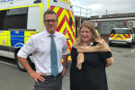 More police on the Island AND named officers for every community. Bob with Conservative Police and Crime Commissioner Donna Jones.