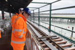 Bob inspects the £20 million repair programme at Ryde Railway Pier. 